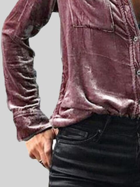 Copia de camisa con cuello abotonado y bolsillos en el pecho - ¡EXCLUSIVO EN LÍNEA!