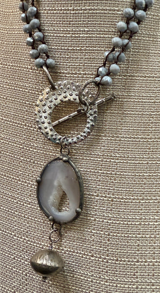 Grey Druzy Life of the Party by Art by Amy