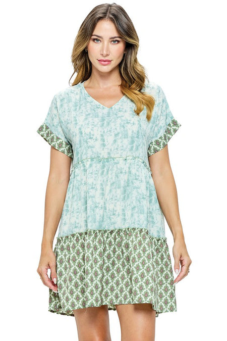 Candi Floral Cap Sleeve Tiered Dress - ONLINE EXCLUSIVE!