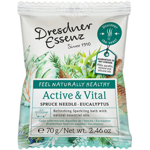 Dresdner Sparkling Bath Fizz Tablet - Pícea y eucalipto