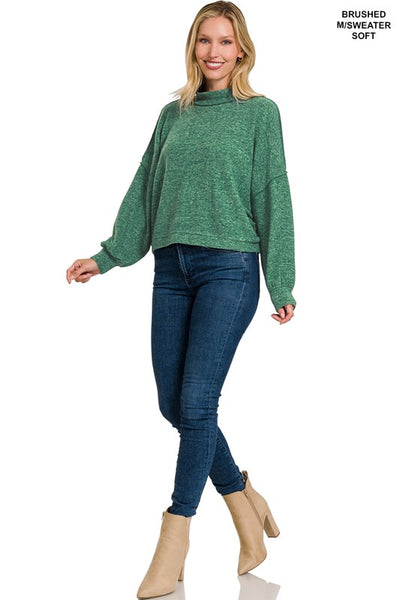 Wendi Brushed Melange Hacci Sweater
