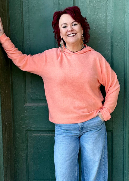 Meina Brushed Melange Hoodie Sweater