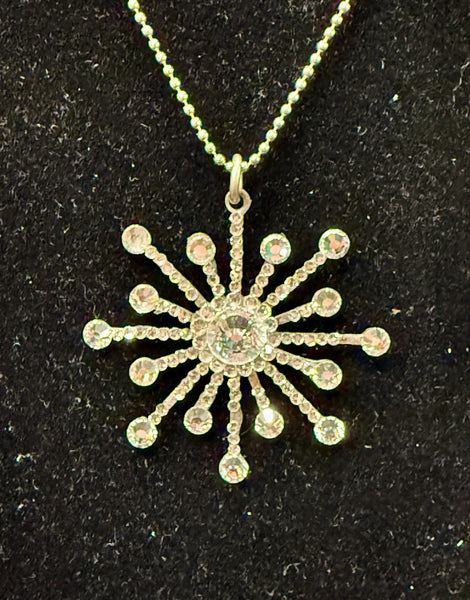Disco Snowflake Necklace by Art by Amy