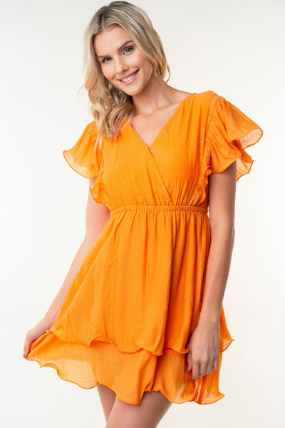 Resa Short Sleeve Woven Layered Dress - ONLINE EXCLUSIVE!