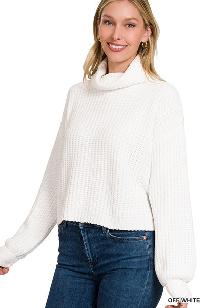 Michele Chenille Loose Cowl Neck Sweater