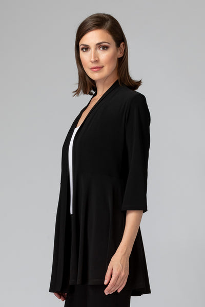 Cárdigan negro con frente abierto y manga 3/4 Adeline de Joseph Ribkoff