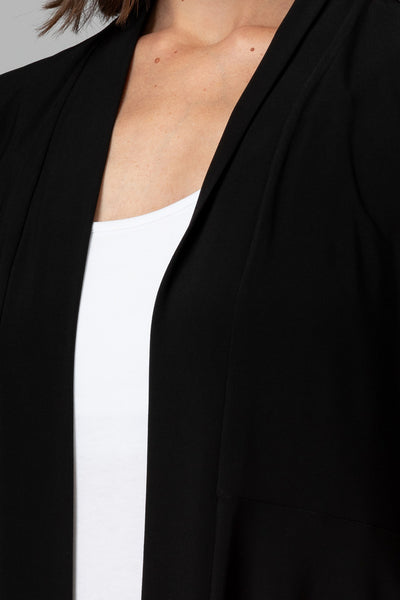 Cárdigan negro con frente abierto y manga 3/4 Adeline de Joseph Ribkoff