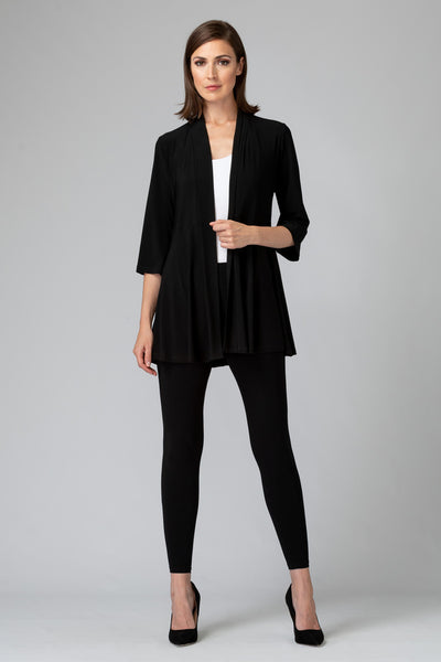 Cárdigan negro con frente abierto y manga 3/4 Adeline de Joseph Ribkoff