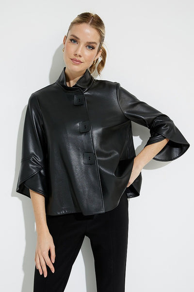Raven Faux Leather Jacket by Joseph Ribkoff