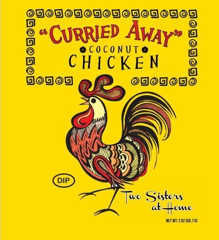 Two Sisters at Home Curried Away Coconut Chicken Dip