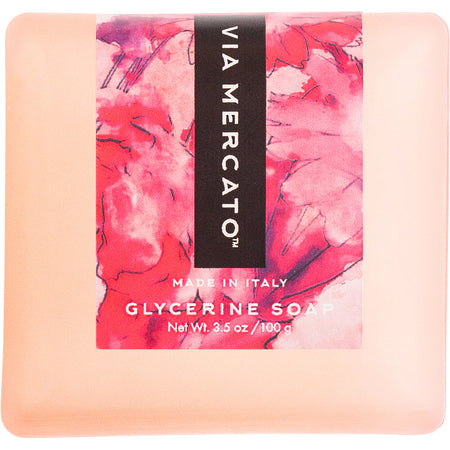 Via Mercato 100g Glycerin Soap - Sour Cherries & Pomegranate