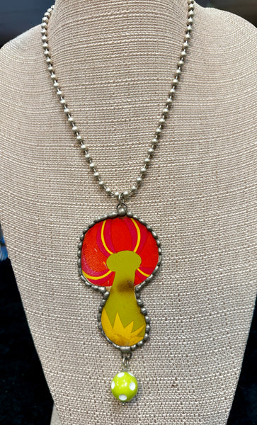 Groovy Mushroom Necklace by Art by Amy