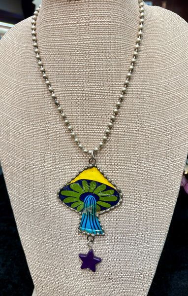 Groovy Mushroom Necklace by Art by Amy