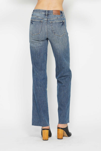 88870 Ellen Mid-Rise Tummy Control Straight Judy Blue Jeans - ¡EXCLUSIVO EN LÍNEA!