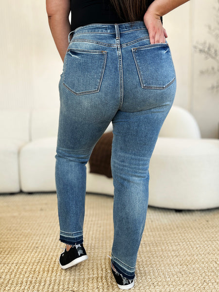 Calista Mid-Rise Rigid Magic Release Hem Judy Blue Jeans - ONLINE EXCLUSIVE!