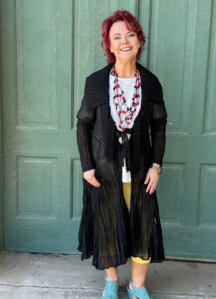 Plumero largo arrugado Constance