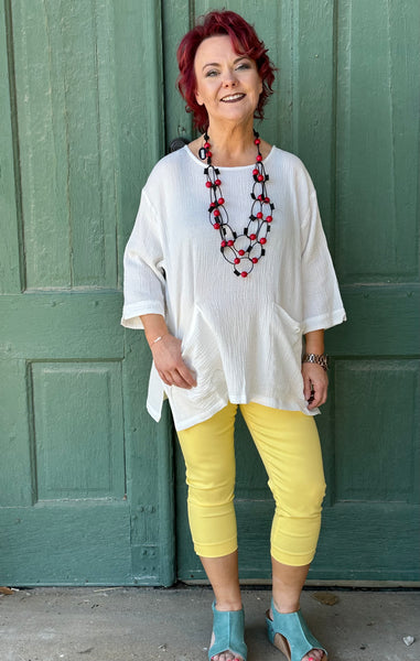 Jersey Beretta de gasa de algodón con bolsillos