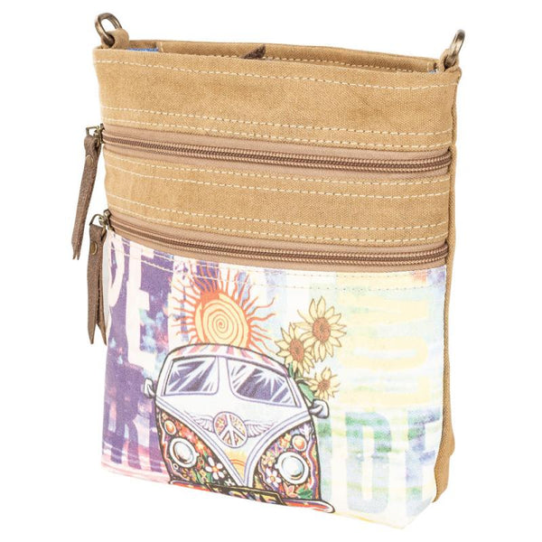 Peace & Love Bus Crossbody Bag