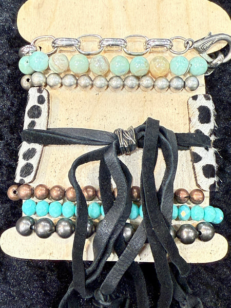 Cowboy Cuffed Stacker Bracelets by Art by Amy