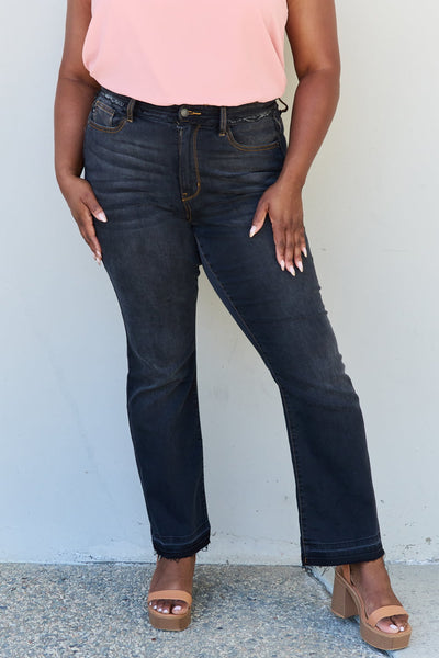Amber Black High Waist Slim Bootcut Judy Blue Jeans
