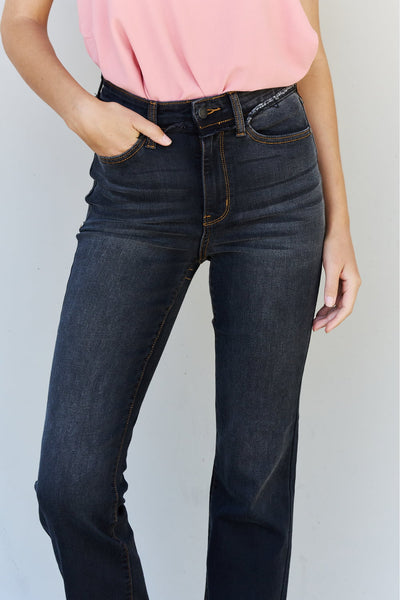 Amber Black High Waist Slim Bootcut Judy Blue Jeans