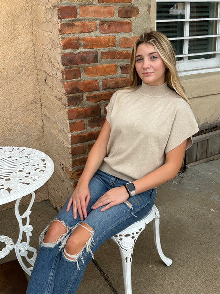 Suéter dolman de cuello alto Mandi