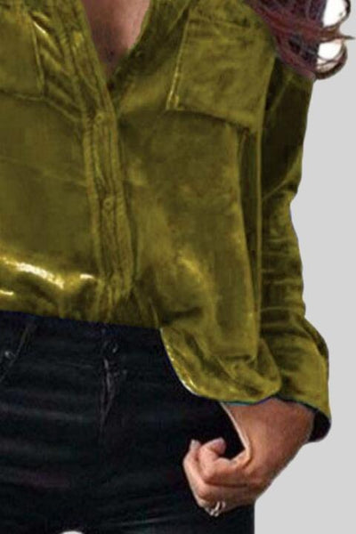 Copia de camisa con cuello abotonado y bolsillos en el pecho - ¡EXCLUSIVO EN LÍNEA!