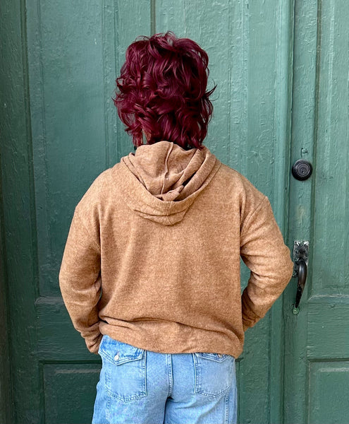 Meina Brushed Melange Hoodie Sweater