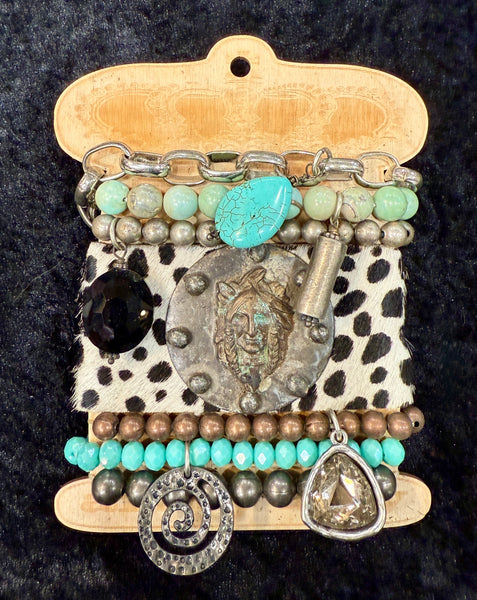 Cowboy Cuffed Stacker Bracelets by Art by Amy