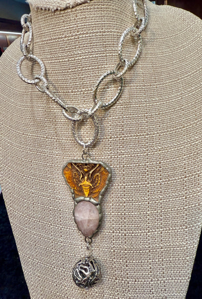 Rose Quartz Fly by Art by Amy