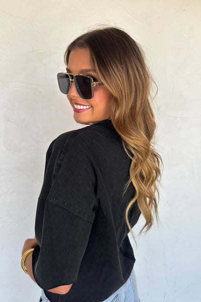 PREORDER: Regan Raw Hem Tee