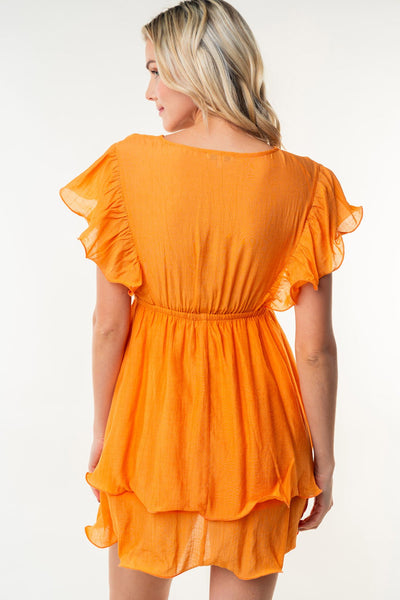 Resa Short Sleeve Woven Layered Dress - ONLINE EXCLUSIVE!