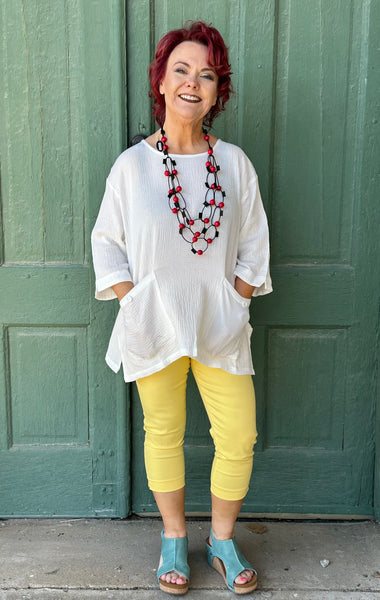 Jersey Beretta de gasa de algodón con bolsillos