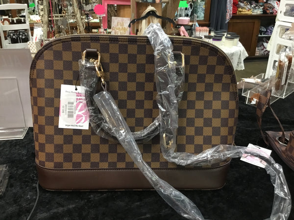 London Check Hard Side Handbag