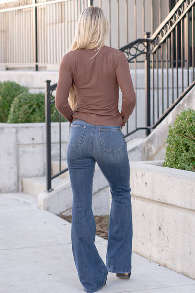 82591 Louisa Hi-Rise Nondistressed Flare Judy Blue Jeans