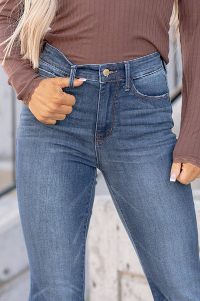 82591 Louisa Hi-Rise Nondistressed Flare Judy Blue Jeans