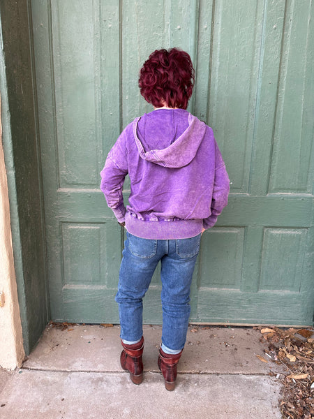 Rosella French Terry Acid Wash Hoodie