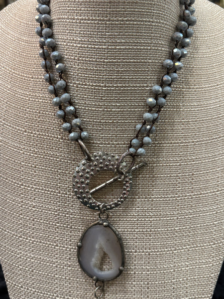 Grey Druzy Life of the Party by Art by Amy