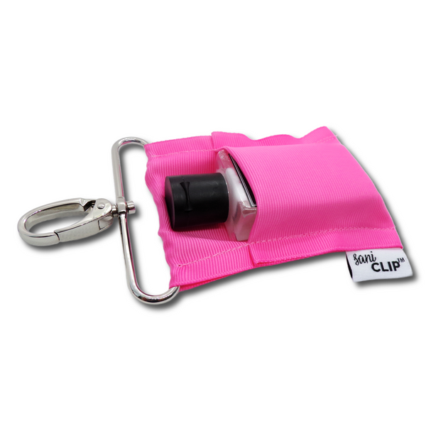 CLASSIC: Bubble Gum Pink SaniClip Hand Sanitizer Holder - made to order