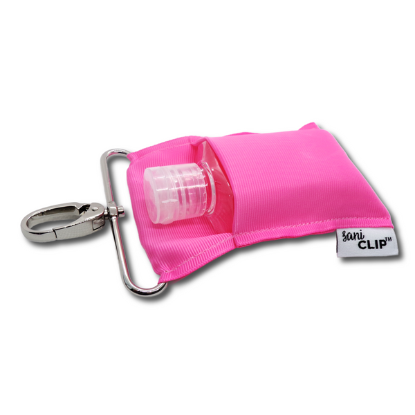 CLASSIC: Bubble Gum Pink SaniClip Hand Sanitizer Holder - made to order
