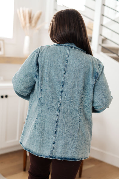 Business Brunch Denim Blazer - ONLINE EXCLUSIVE!