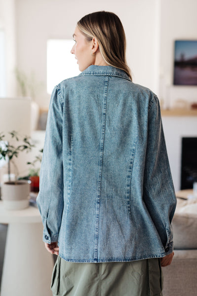 Business Brunch Denim Blazer - ONLINE EXCLUSIVE!