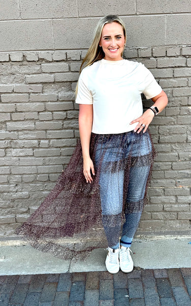 Shania Cheetah T-Shirt Tulle Dress