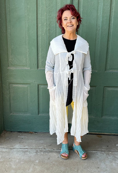 Plumero largo arrugado Constance