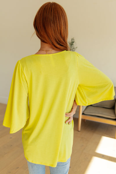 Blusa Cali en amarillo neón