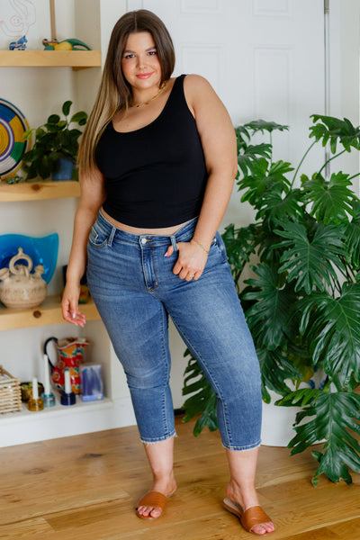 Carefree Seamless Reversible Tank in Black - ONLINE EXCLUSIVE!