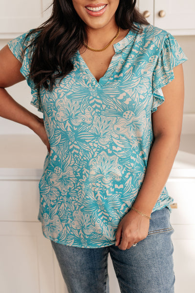 Top floral No lo pienses demasiado