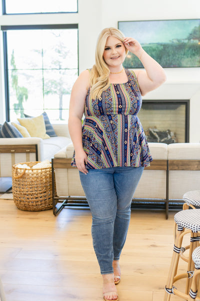 Cool Connections Peplum Tank - ONLINE EXCLUSIVE!