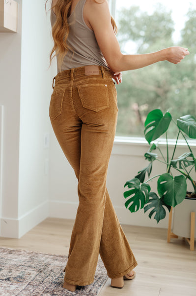 Cordelia Bootcut Corduroy Judy Blue Jeans in Camel - ONLINE EXCLUSIVE!