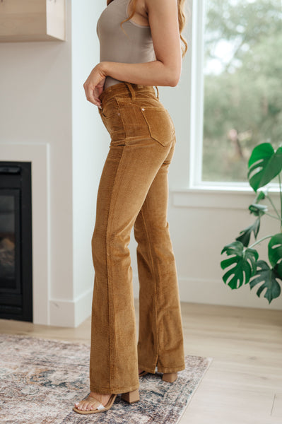 Cordelia Bootcut Corduroy Judy Blue Jeans in Camel - ONLINE EXCLUSIVE!